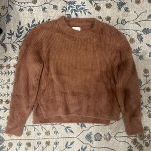 Abercrombie & Fitch Brown Crew Neck Sweater